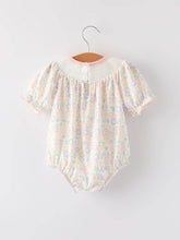 Load image into Gallery viewer, Easter Cross Smocking Embroidery Colorful Romper