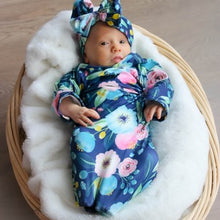 Load image into Gallery viewer, Baby Gowns w/ Headwrap Bow