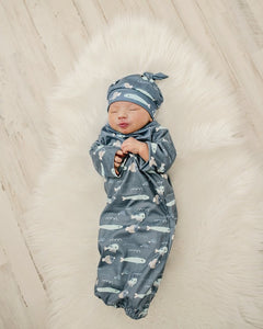 Boys Baby Gown w/ Hat