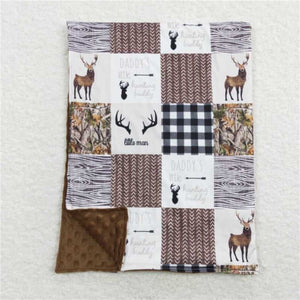 Block daddy's hunting buddy blanket