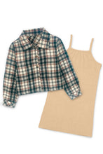 Load image into Gallery viewer, Khaki/Plaid Dress
