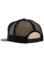 Load image into Gallery viewer, Camouflage Polyester Fabric 7 Panel Flat Bill Trucker Hat
