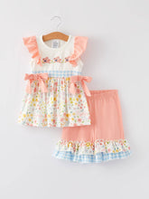 Load image into Gallery viewer, Easter Bunny Embroidery Girls Outfits set