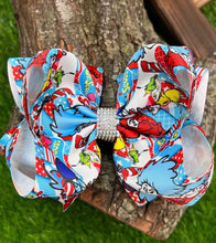 Load image into Gallery viewer, 1,2 CHARACTER PRINTED DOUBLE LAYER HAIR BOWS. 4PCS/$10.00 BW-DSG-813