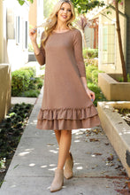 Load image into Gallery viewer, Women&#39;s Knitted Ruffle Dress