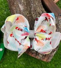 Load image into Gallery viewer, COLOR PENCIL/HAT PRINTED HAIR BOWS.  BW-DSG-811 4PCS/$10