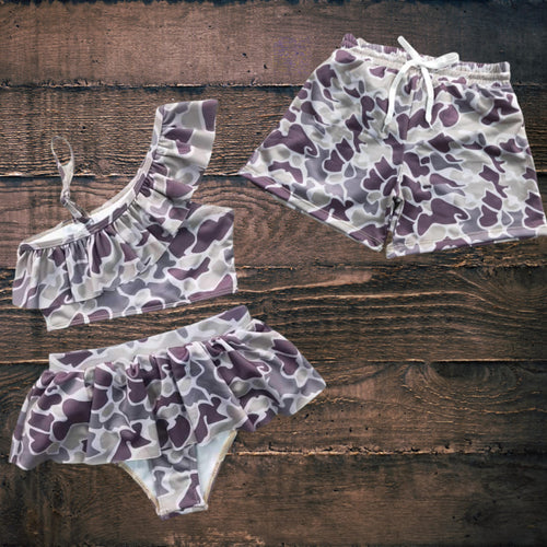 Girls Camo Swim