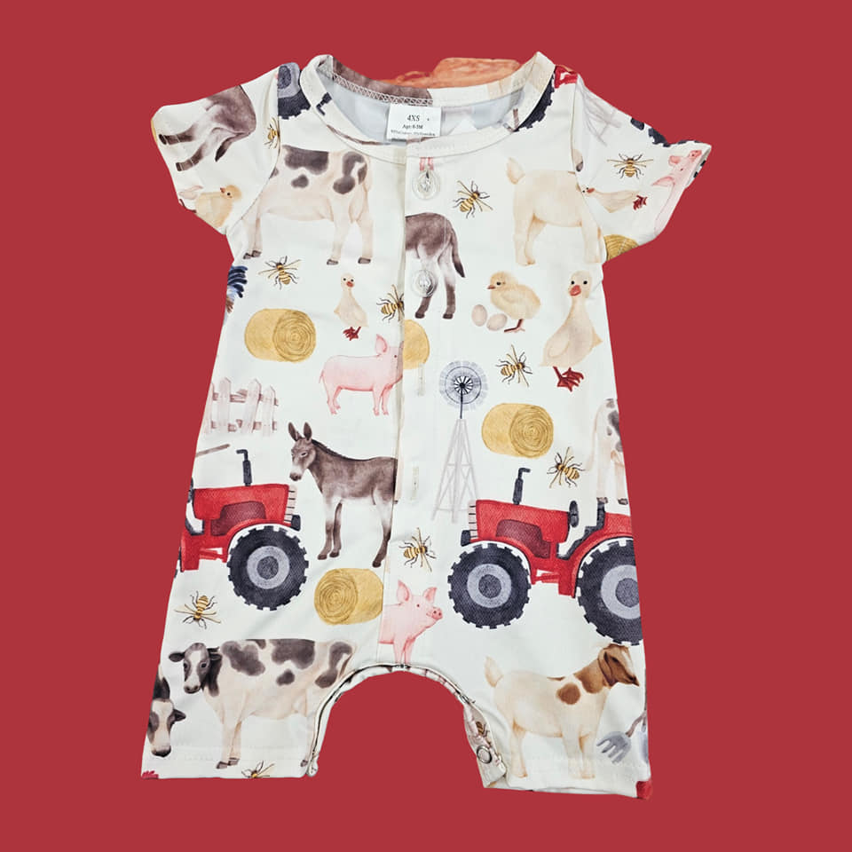 Tractor/ Farm Romper