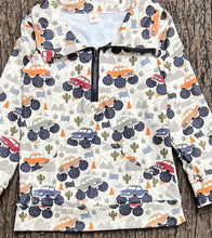 Load image into Gallery viewer, Desert truck printed pull over sweatshirt. BT0505-2-SOL
