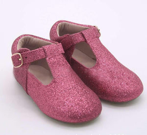 Shimmer T-Strap Shoes