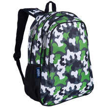 Load image into Gallery viewer, Green Camo  Backpack - 15 Inch