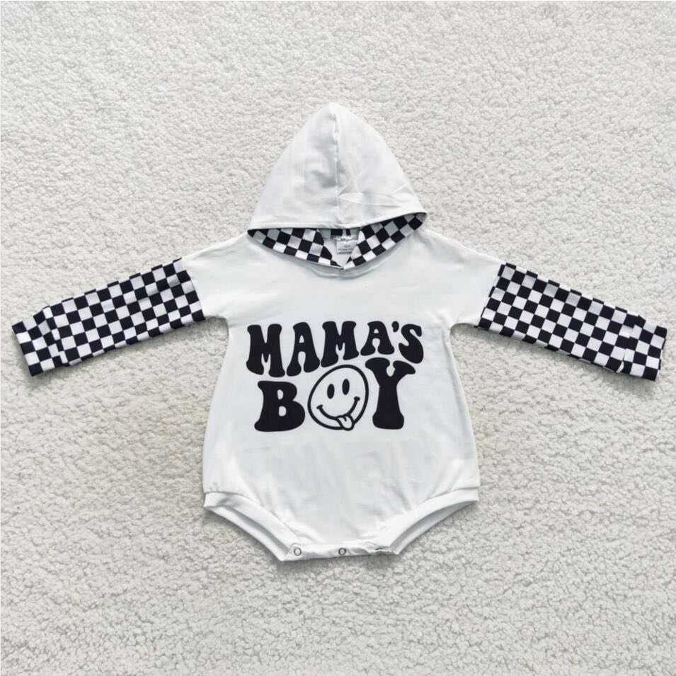 Mama's Boy Hooded Onesie 31