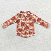Boys Turkey Button Up