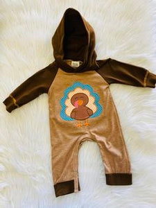 Turkey Hooded Romper