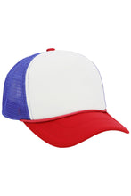 Load image into Gallery viewer, Multitone Five Panel Foam Trucker Hat