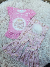 Load image into Gallery viewer, Pink Bleached Bunny w/ Cottontail Bells