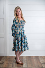 Load image into Gallery viewer, Women's Grace Winter Floral Mommy &amp; Me Matching Tiered Dress