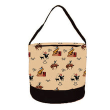Load image into Gallery viewer, Vintage Cowboy Round Storage Bin
