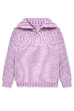 Load image into Gallery viewer, TWS-Y25-9036T Toddler's Pullover Lurex Sweater w/ Zip Front