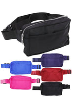 Load image into Gallery viewer, Minimal Matte Solid Belt Bum Fanny Pack