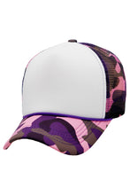Load image into Gallery viewer, Camouflage Five Panel Foam Trucker Hat