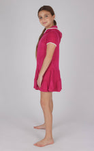 Load image into Gallery viewer, Girls Towel Terry Zip Up Cover-up with Pompom