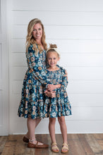 Load image into Gallery viewer, Women's Grace Winter Floral Mommy &amp; Me Matching Tiered Dress