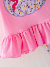 Load image into Gallery viewer, Halloween Girls Pumpkin Applique Top + Floral Print Pants Set