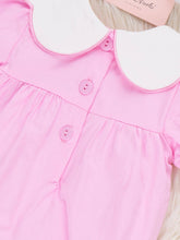 Load image into Gallery viewer, Blooming Bunny Embroidered 100% Cotton Bubble Romper