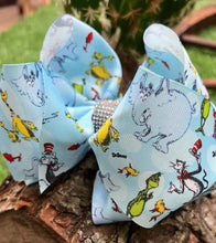 Load image into Gallery viewer, ELEPHANT CHARACTER PRINTED HAIR BOW. BW-DSG-814 4PCS/$10