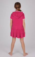 Load image into Gallery viewer, Girls Towel Terry Zip Up Cover-up with Pompom