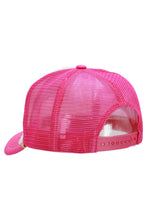Load image into Gallery viewer, Faux Pearl Chain Foam Mesh Trucker Hat