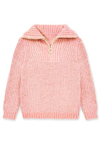 Load image into Gallery viewer, TWS-Y25-9036T Toddler's Pullover Lurex Sweater w/ Zip Front
