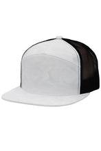 Load image into Gallery viewer, Camouflage Polyester Fabric 7 Panel Flat Bill Trucker Hat