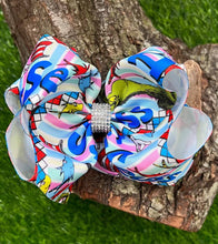 Load image into Gallery viewer, CHARACTER PRINTED HAIR BOWS. BW-DSG-806 4PCS/$10