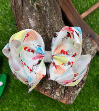 Load image into Gallery viewer, COLOR PENCIL/HAT PRINTED HAIR BOWS.  BW-DSG-811 4PCS/$10
