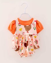 Load image into Gallery viewer, 2025 Easter Chicken Baby Girl Ruffle Romper 2 pcs Set