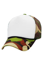 Load image into Gallery viewer, Camouflage Five Panel Foam Trucker Hat