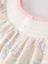 Load image into Gallery viewer, Easter Cross Smocking Embroidery Colorful Romper