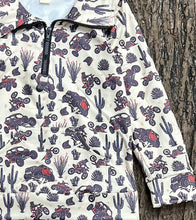 Load image into Gallery viewer, Desert Cactus &amp; truck pull over sweatshirt. BT0505-1-AMY
