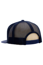 Load image into Gallery viewer, Solid Front Nylon Camo 7 Panel Flat Trucker Hat