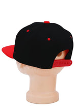 Load image into Gallery viewer, Kids Solid Twill Snap Back Flat Bill Cap