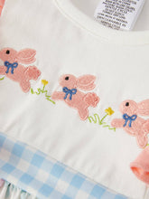Load image into Gallery viewer, Easter Bunny Embroidery Girls Dress