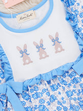 Load image into Gallery viewer, Breezy Bunnies Embroidered Ruffle Outfit