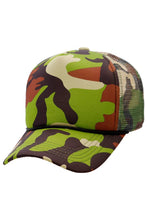 Load image into Gallery viewer, Camouflage Five Panel Foam Trucker Hat