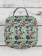 Load image into Gallery viewer, Camouflage Duck Printed Canvas Lunch Boxes Bag