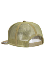 Load image into Gallery viewer, Camouflage Cotton Poly Blend 7 Panel Flat Bill Trucker Hat