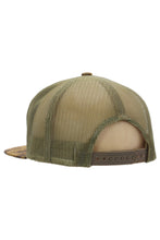 Load image into Gallery viewer, Solid Front Nylon Camo 7 Panel Flat Trucker Hat