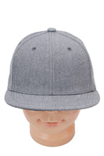 Load image into Gallery viewer, Kids Solid Twill Snap Back Flat Bill Cap