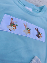 Load image into Gallery viewer, Mint Gingham Emb. Bunny Set